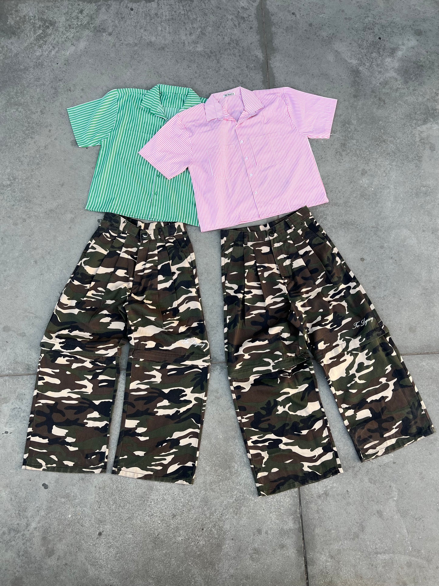 Convertible camo pants