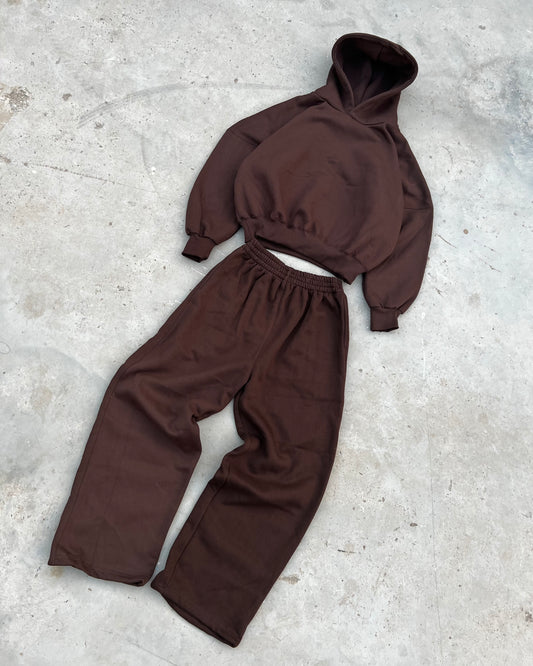 BROWN LEGACY hoodie sweatsuit